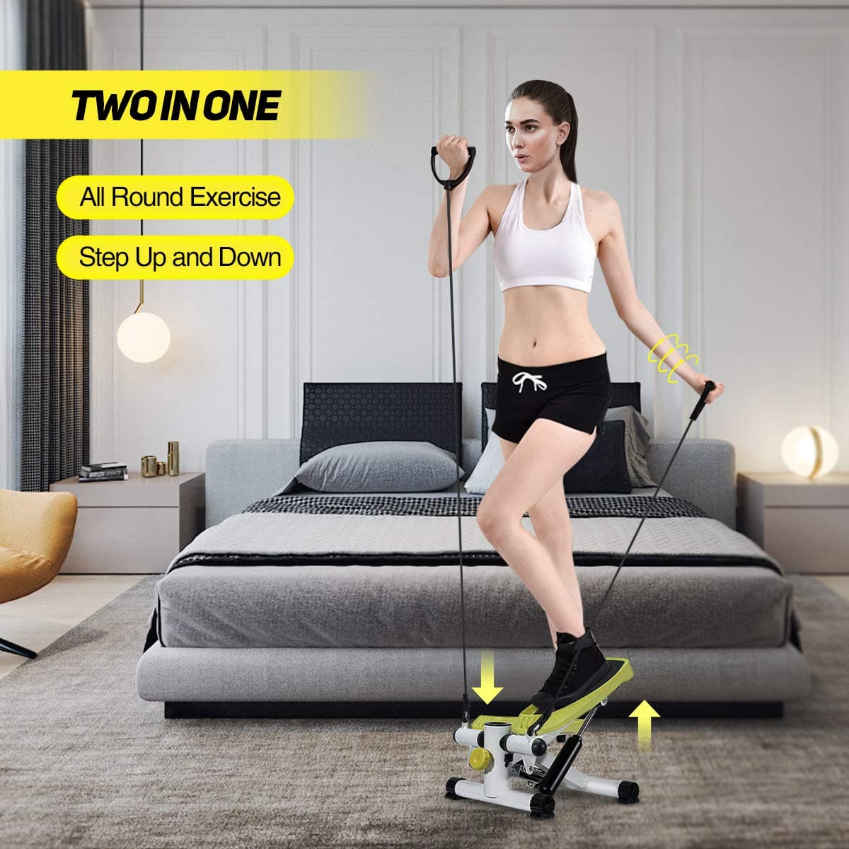 Mini Stepper Air Climber with Resistance Bands_1